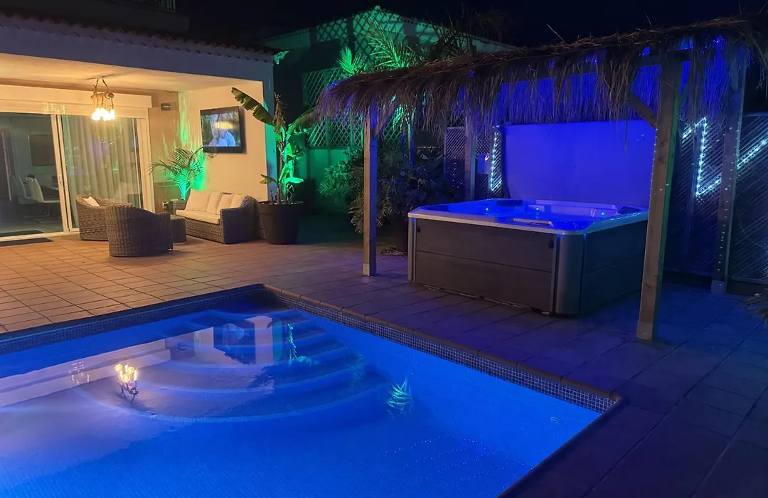 Villa Blossom In The Beautiful Area Of Puerto Santiago Tenerife With 5 Bedrooms For Up To 10 Guests Private Swimming Pool And Many Other Activities To Entertain The Family Secure Parking For 2 Cars And Disabled Access Throughout-1