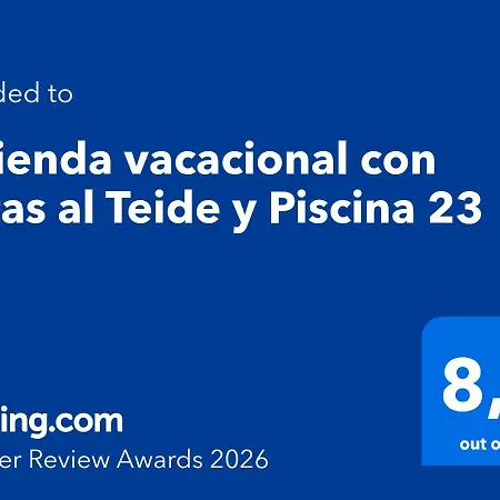 Vivienda Vacacional Con Vistas Al Teide Y Piscina 23-3