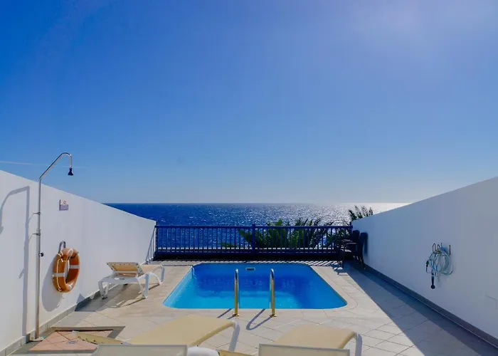 Haustierfreundliches Ferienwohnung La Casa Azul Puerto Calero