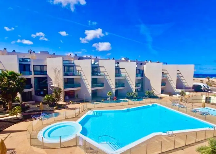 Boutique Apartamento Villa Bruno con vistas al mar, primera línea de playa Cotillo