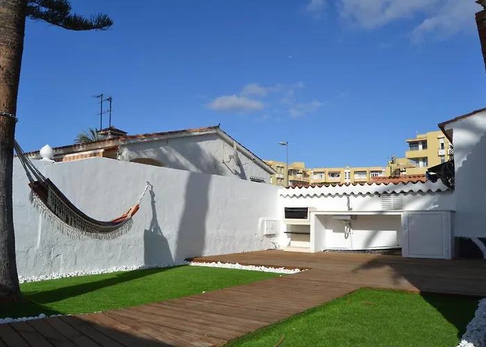 Boutique White Exclusive Bungalow. 2 Rooms, Garden & Pool. Maspalomas 
